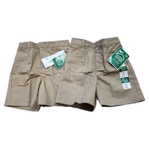 Lot Of 2 Classroom Uniforms Girls Bermuda Shorts Size 6X Khaki NEW